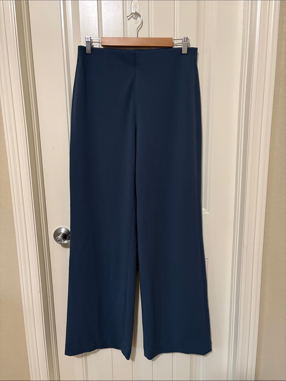 White House Black Market dusty blue Wide-Leg Pants